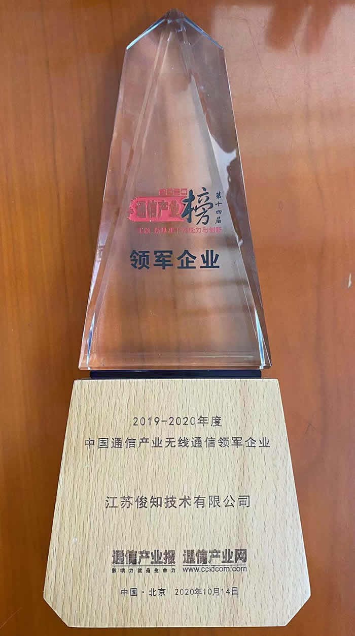 2019-2020年度中国通信产业无线通信领军企业